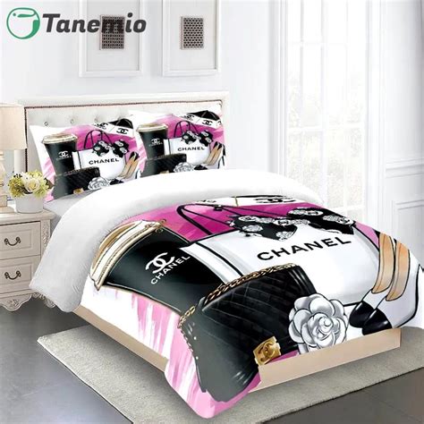 chanel bed set cheap|chanel comforter set queen.